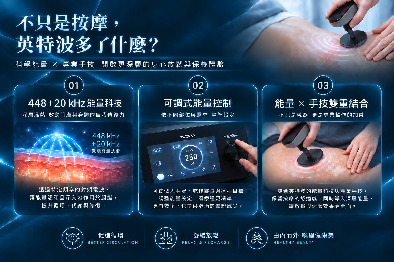 不只是按摩,INDIBA英特波多了什麼?